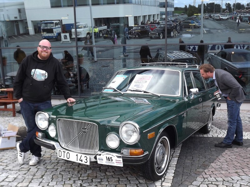 Klassikers Fredrik Nyblad är på plats med sin Volvo 165.