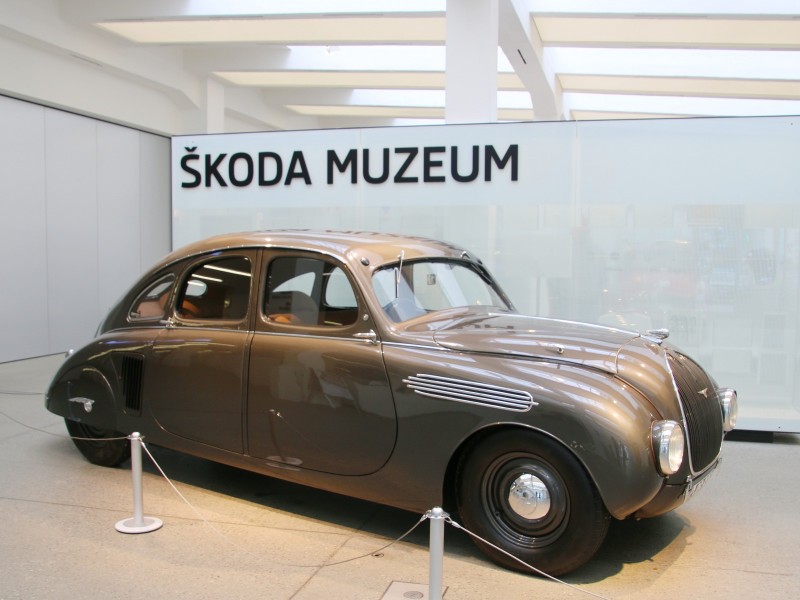 På Skodamuseet i Mlada Boleslav
