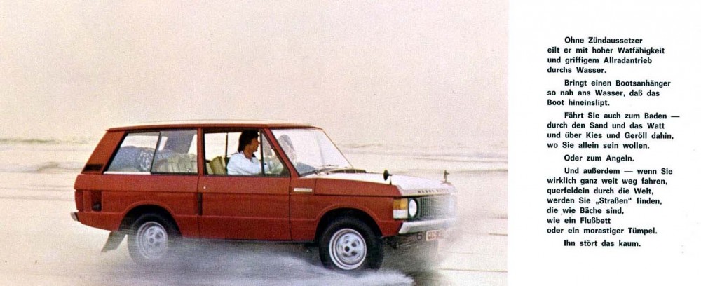 Range Rover på tyska