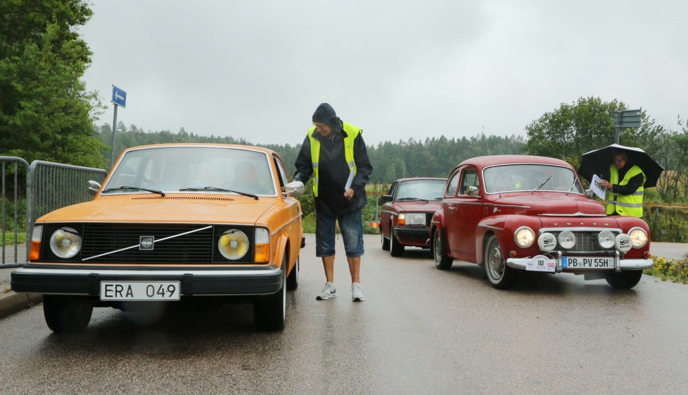 Lite regn stoppar inte en Volvo!