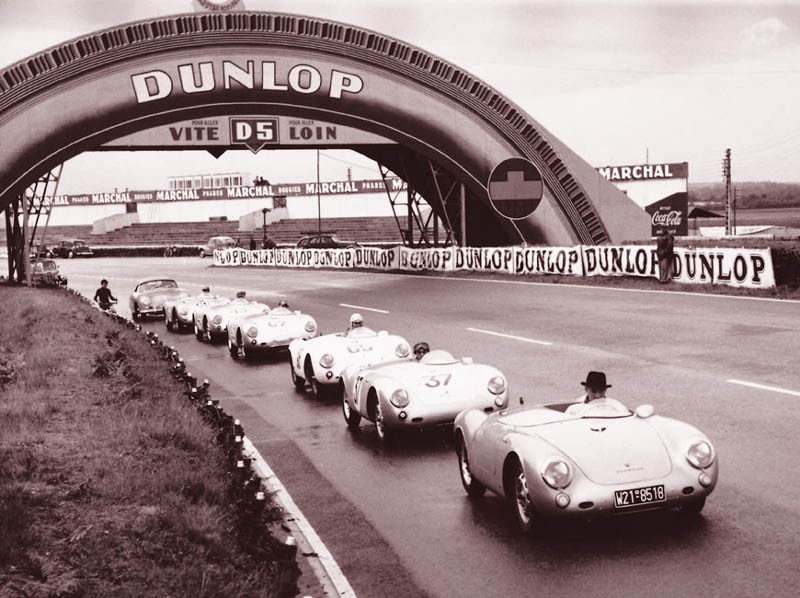 Porscheparad på Le Mans 1953