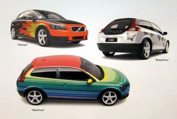 Volvo C30 i olika kostymer