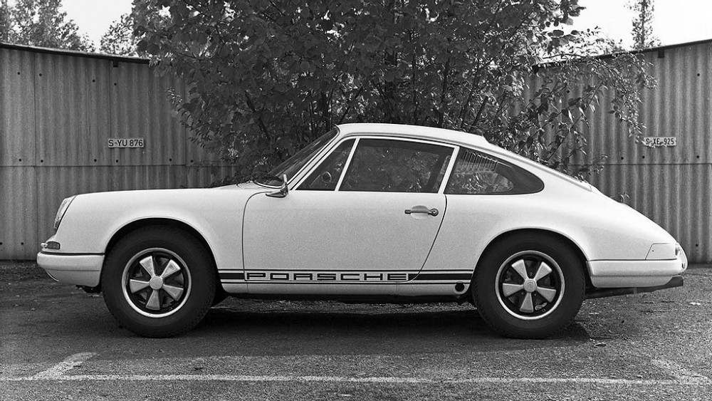 Hårdbantad Porsche