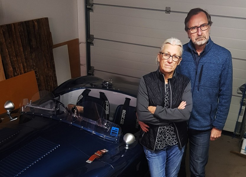 Tvingas skrota sin replik av Jaguar C-Type