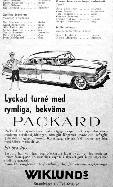 På turné med Packard 1955