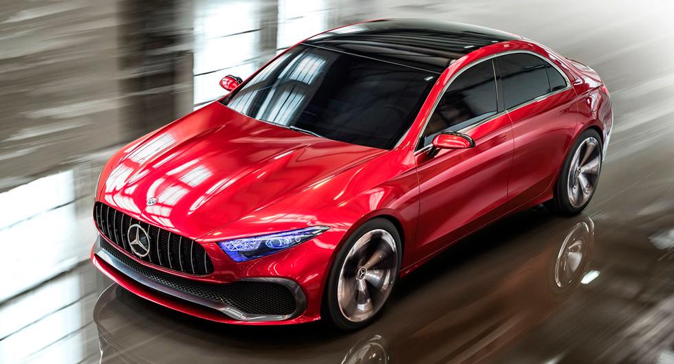 Mercedes A-klass koncept från 2017.