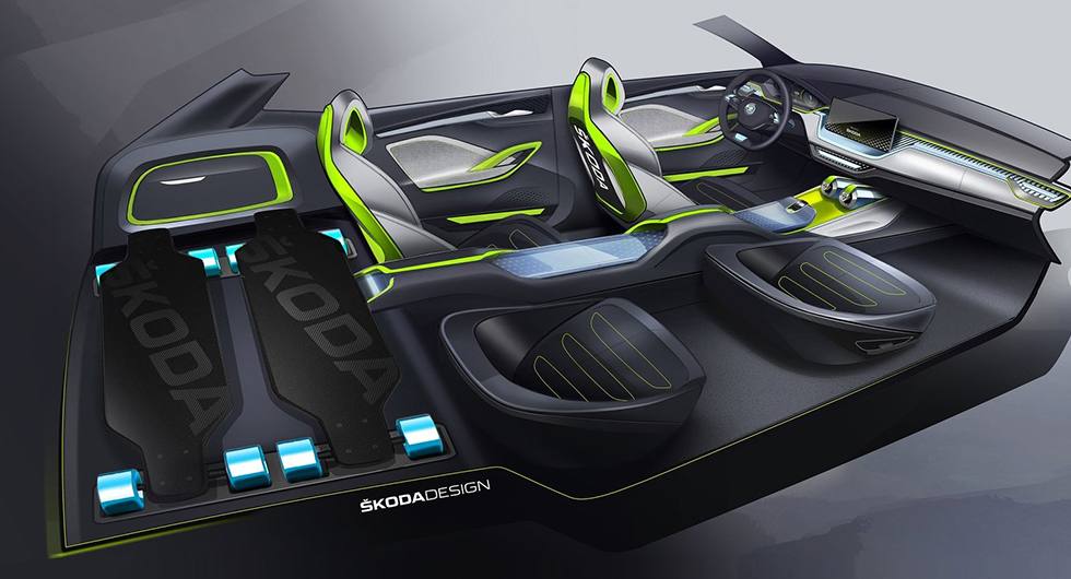 Här är gashybriden Skoda Vision X
