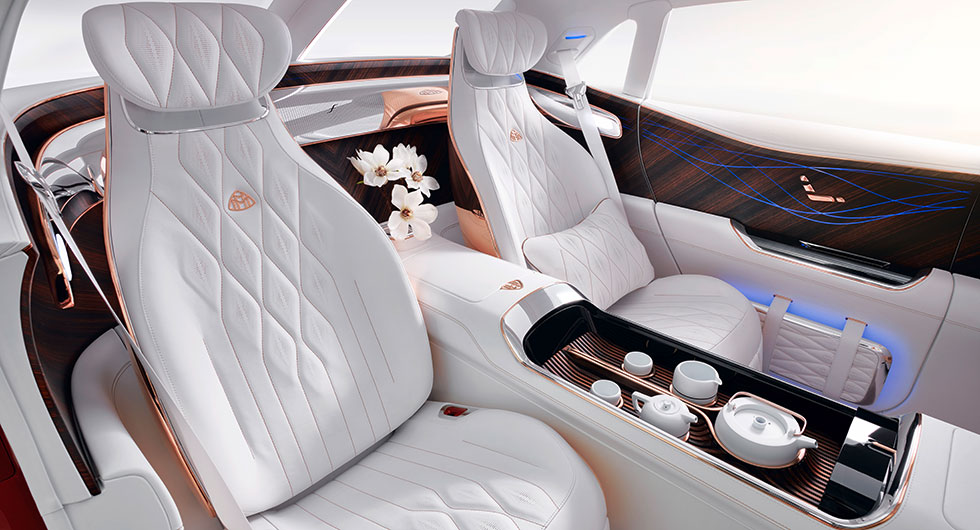 Elsuv från Maybach har inbyggd tekanna