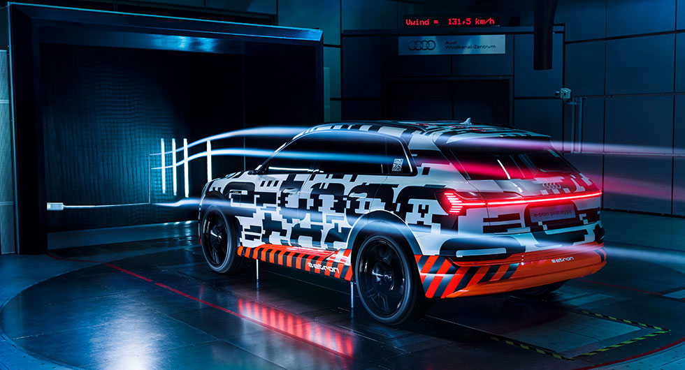 Audi e-tron slopar speglar