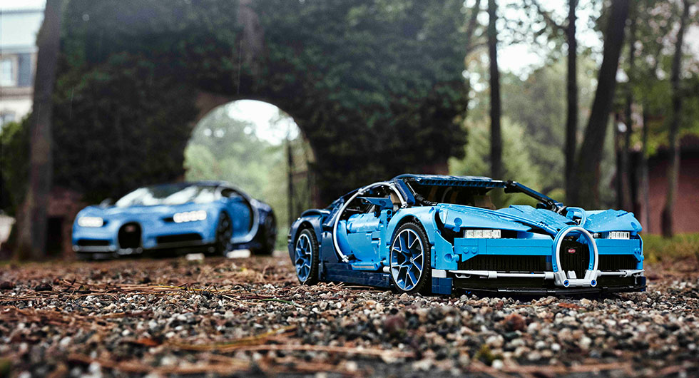 Bugatti Chiron som Legobil