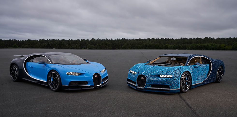 Fullskalig Bugatti Chiron i Lego