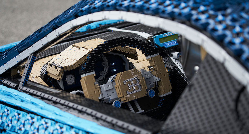 Fullskalig Bugatti Chiron i Lego