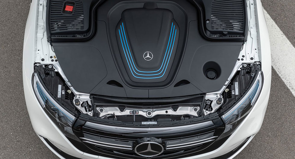 Mercedes EQC går 40 mil på el