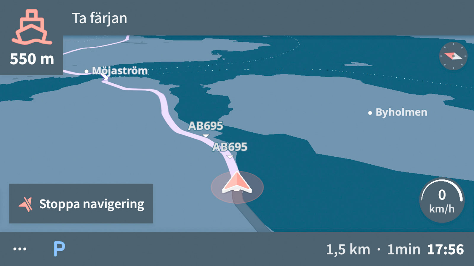 (Bild 2). Karta GPS nettetid.