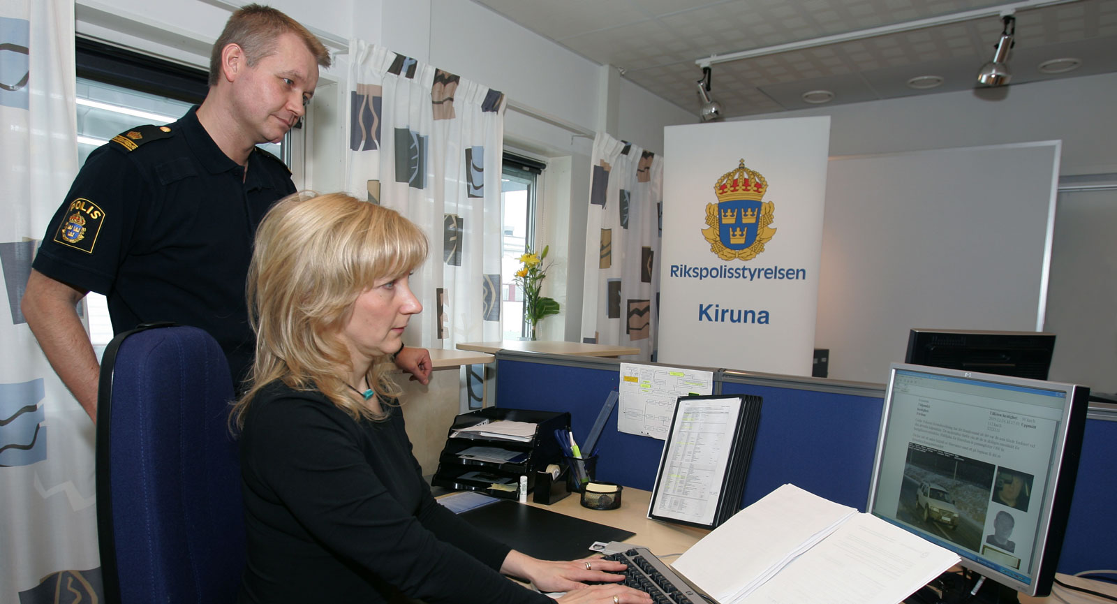 Fortkörarna dyker upp i Kiruna. Här identifieras de och får ett brev med böter. (Foto: Kenneth Paulsson/Trafikverket)