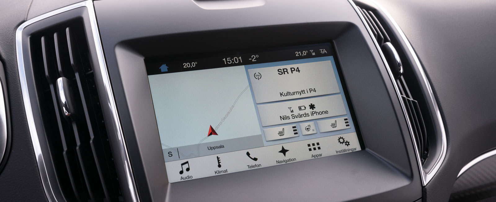 Fords senaste SYNC3-system är inte längre Microsoft-baserat. Alla SYNC3-versioner erbjuds en tydlig åtta tums pekskärm, men grafiken är redan anno dazumal.
