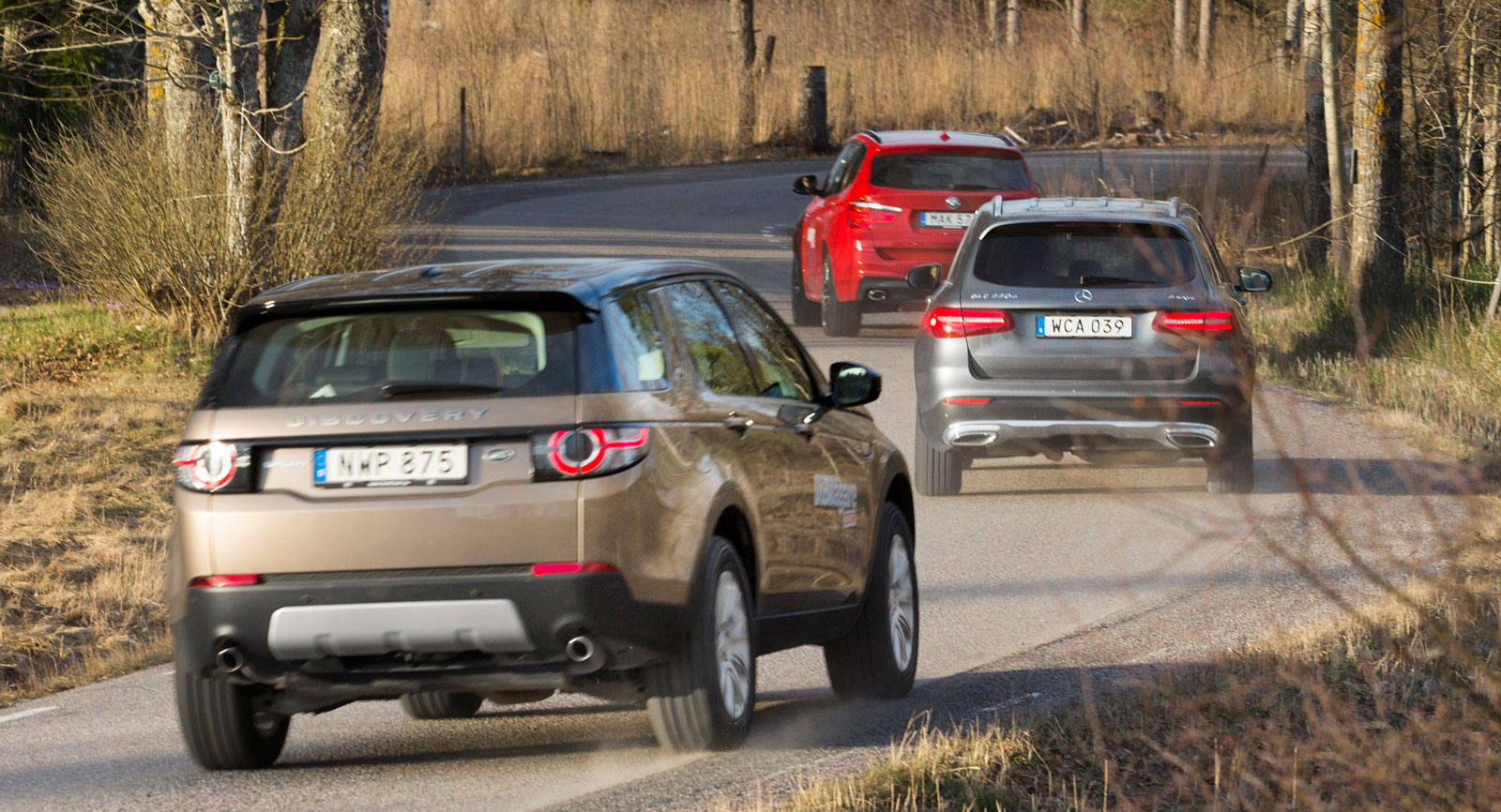 Test: BMW X3, Land Rover Discovery och Mercedes GLC (2016)