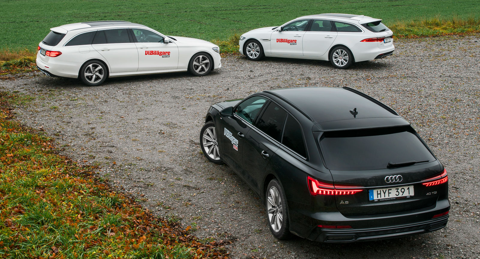 Statusmärket Jaguar visar sig vara rena lågprisbilen i detta flotta sällskap. Testets välutrustade Audi är klart dyrast att köpa.