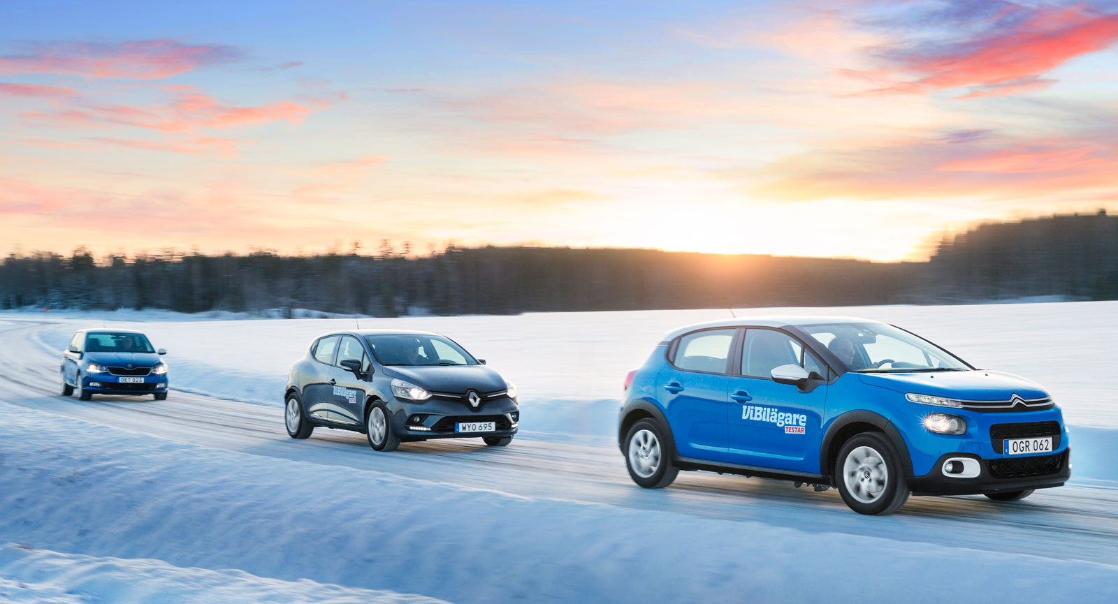 Test: Renault Clio, Skoda Fabia och Citroën C3 (2017)