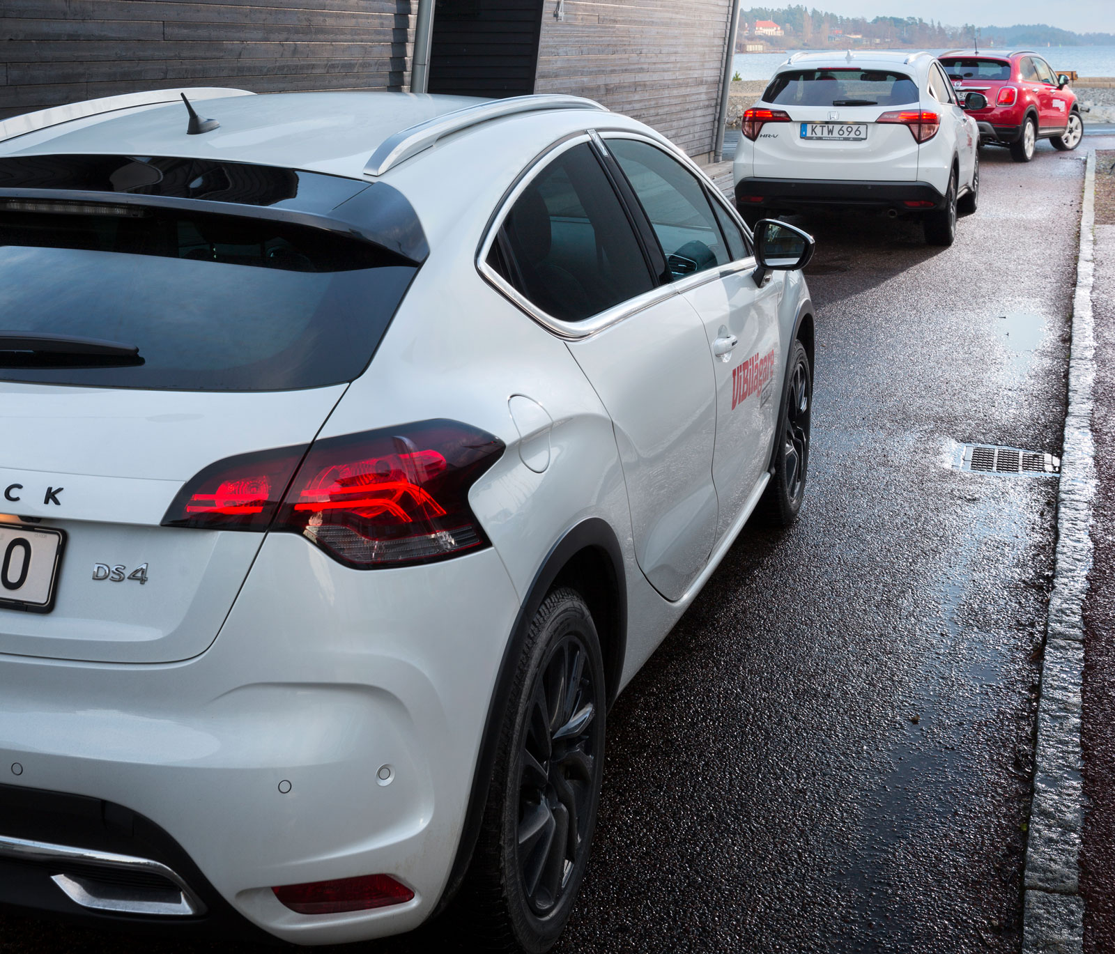 DS 4 Crossback och Honda HR-V påminner om varandra, Fiat 500X är alldeles egen i formerna.