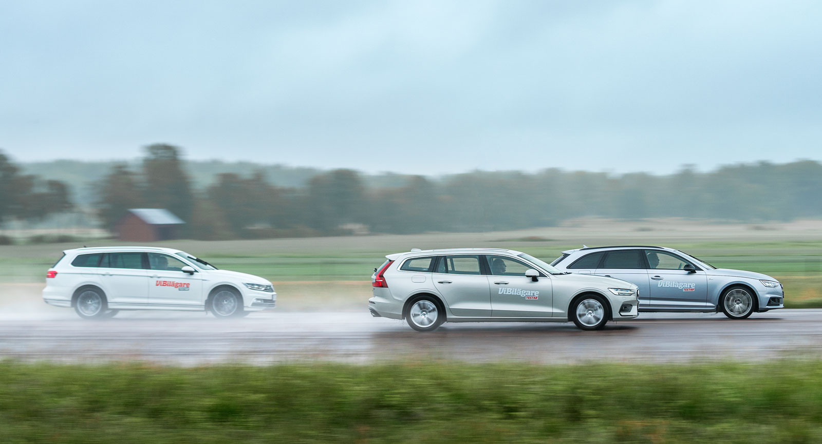 Test: Volvo V60, Audi A4 Avant och Volkswagen Passat Sportscombi (2018)