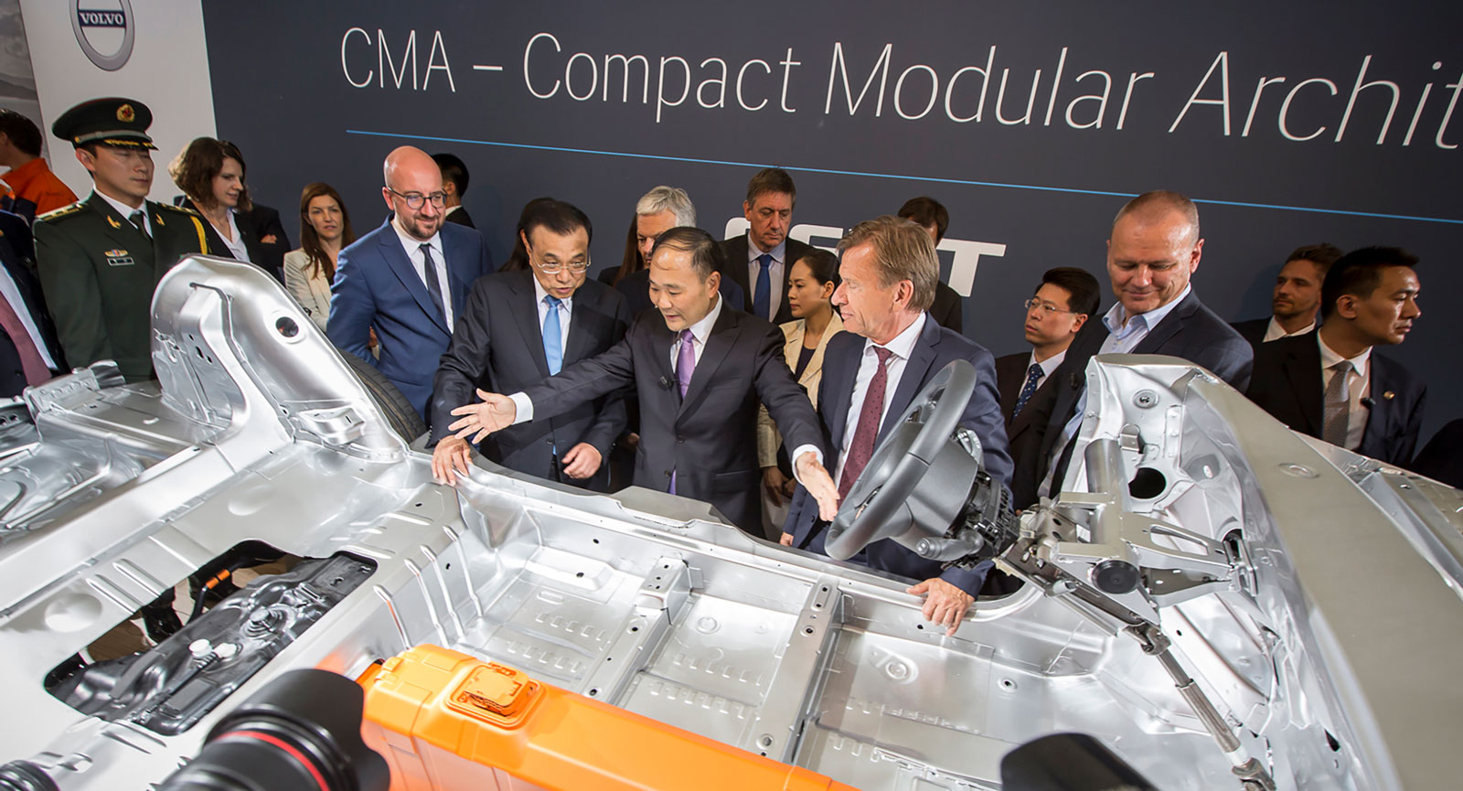 Geelys ägare Li Shufu bygger ett imperium. CMA-plattformen ska användas av Volvo, Lotus, Polestar, Lynk & Co med flera. (Foto: CEVT).