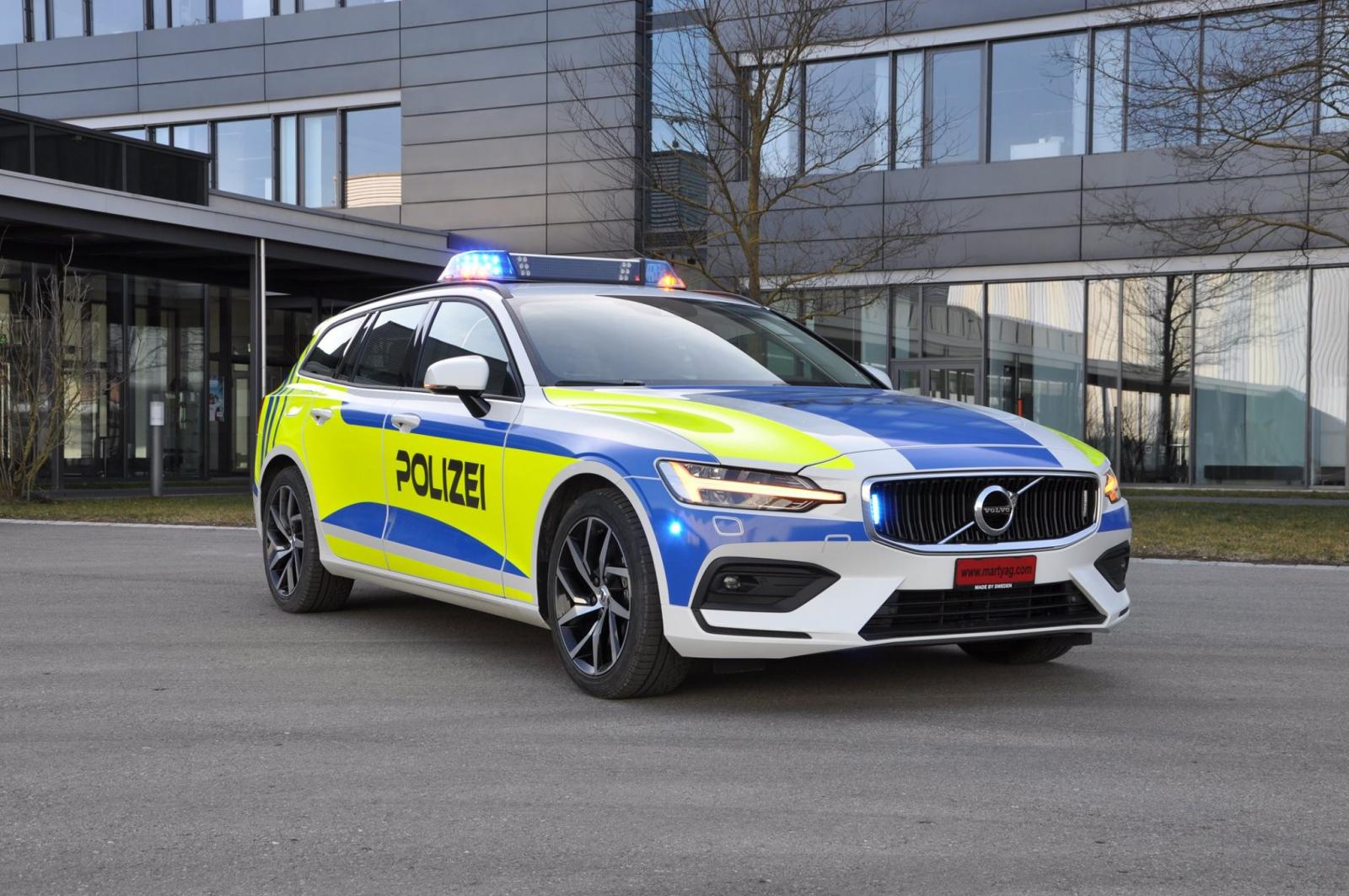 Volvo V60 som polisbil