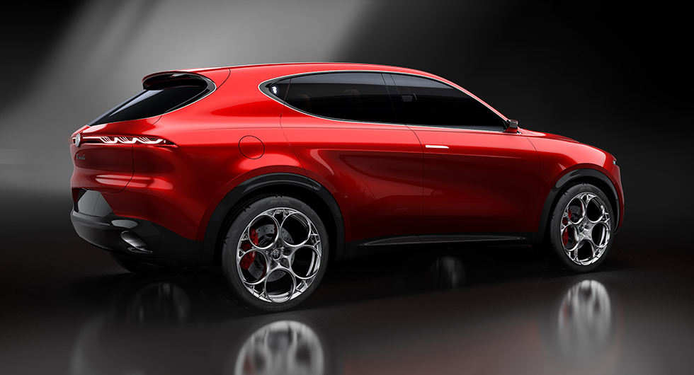 Alfa Romeo Tonale en laddad italienare