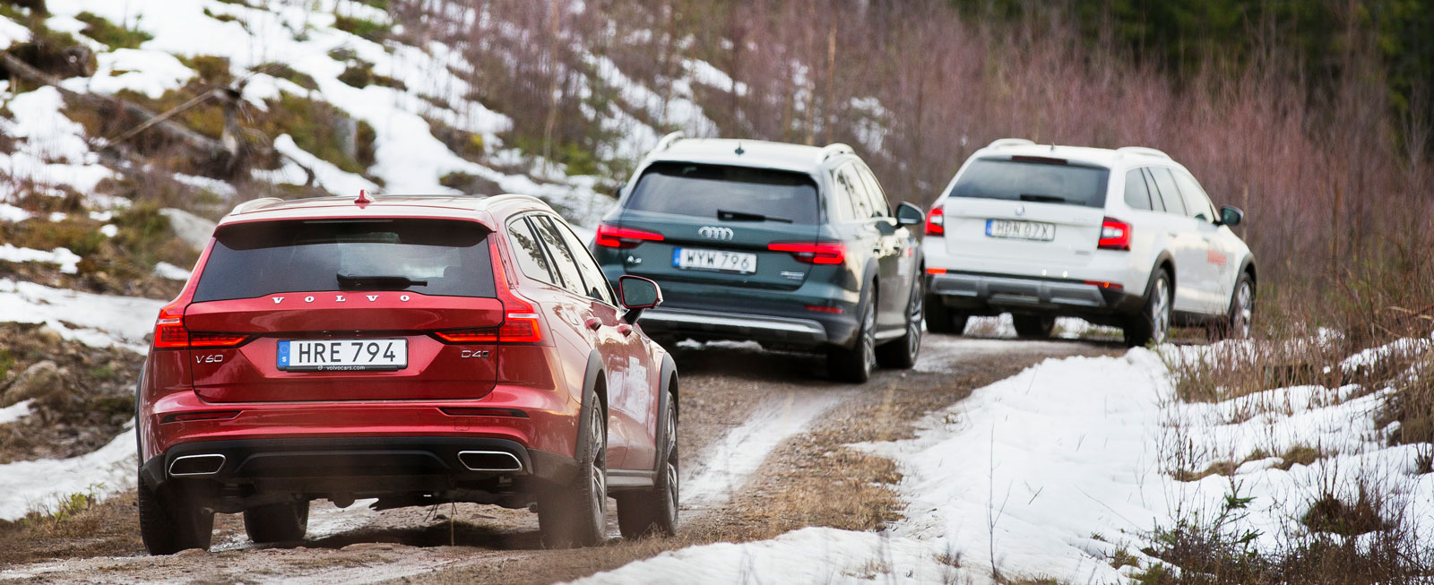 Vägen uppför Värmulls-åsen utanför Hagfors huserade Svenska Rallyt veckan innan testbilarna provade lyckan i leran.