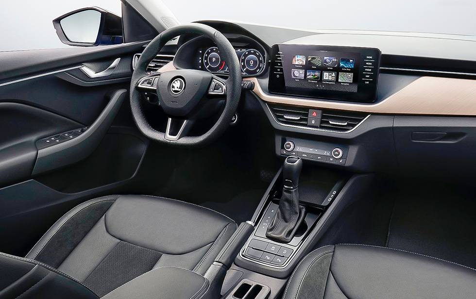 ”Fristående” mediaskärm är även det en nyhet för Skoda.