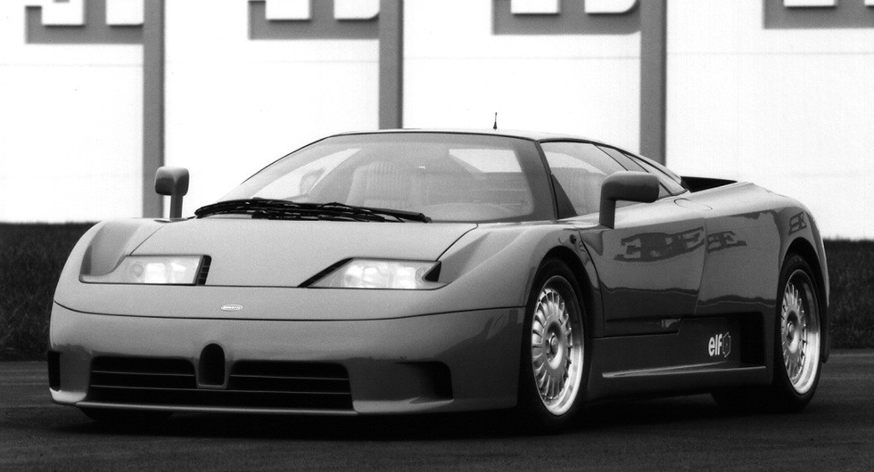 Bugatti EB110 från 1990-talet.