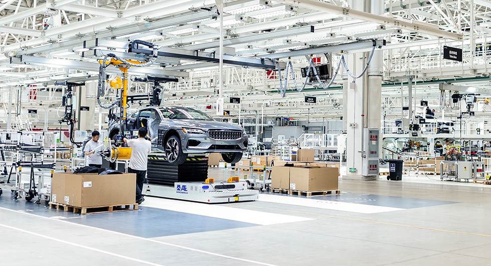 Nu byggs Polestarbilar i Kina