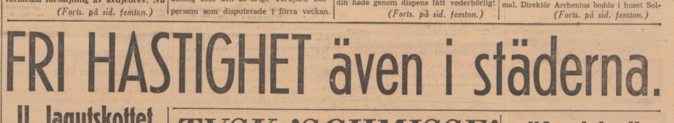 Döden döden för fri fart