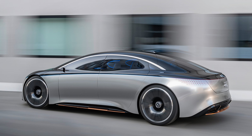 Mercedes EQS en S-klass från framtiden