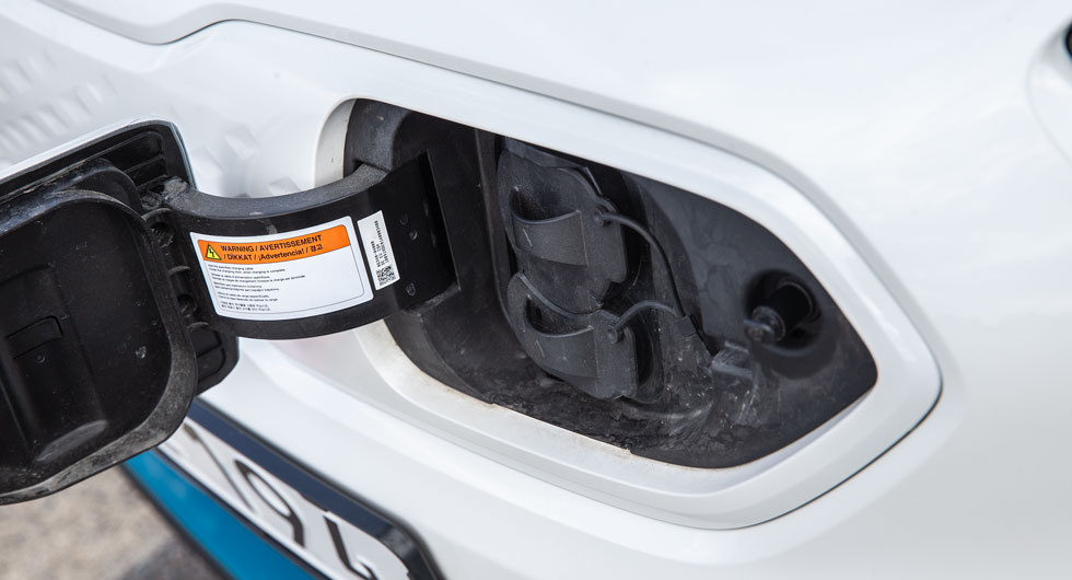 E-Niro har en avskalad och tydlig instrumentering framför ratten. Återstående räckvidd går inte att missa.