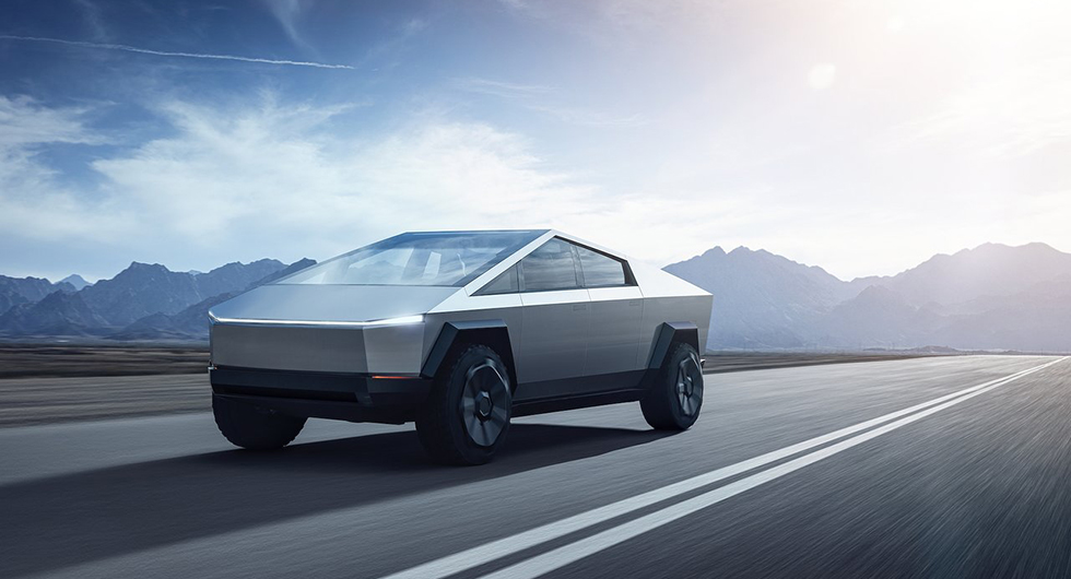 Rutor i kras när Tesla visade Cybertruck
