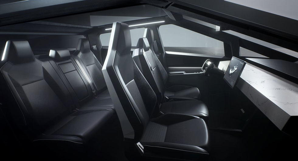 Rutor i kras när Tesla visade Cybertruck