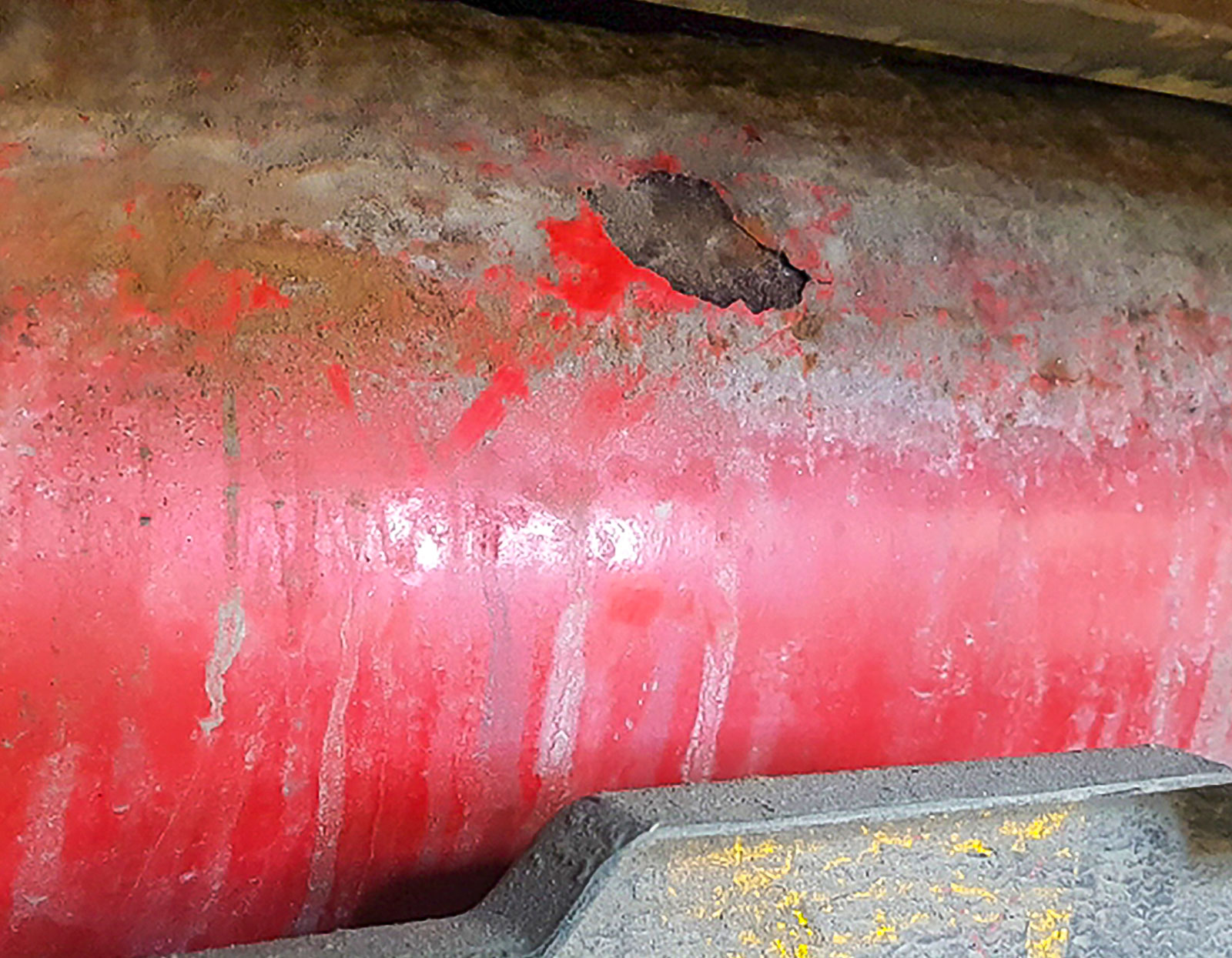 Rostangripen gastank på en Opel Zafira årsmodell 2008.
