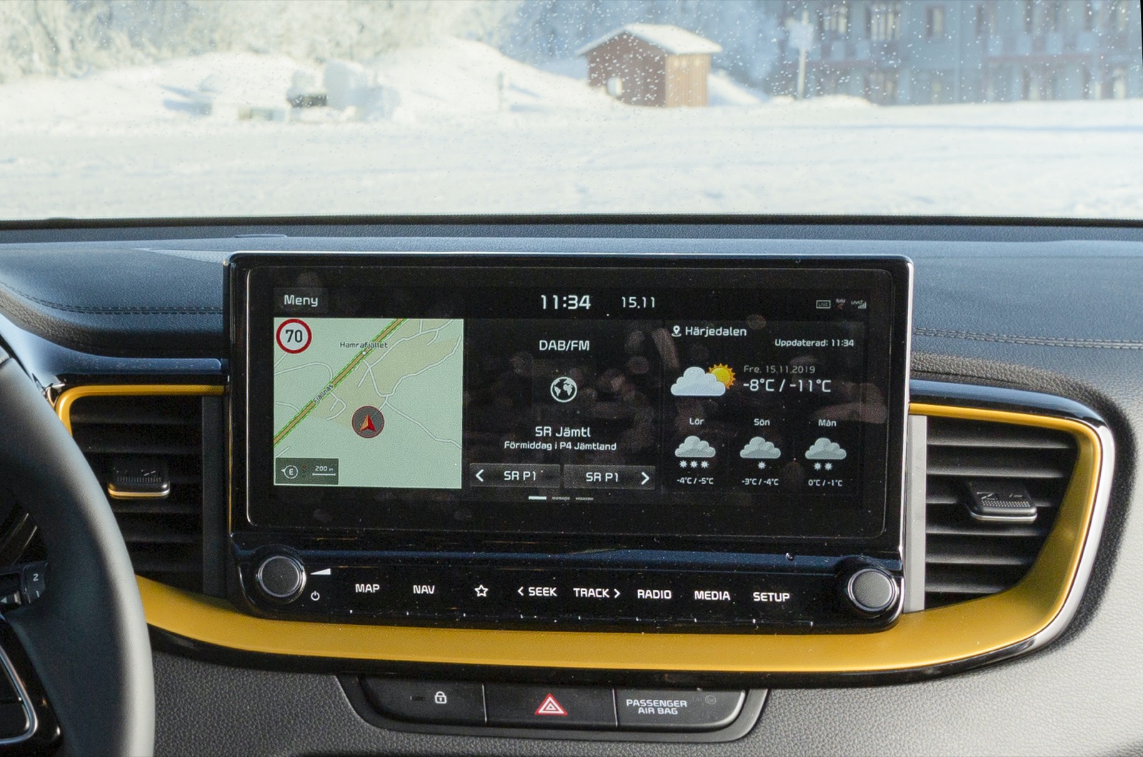 Kia: I grunden samma gränssnitt som i syskonet Ceed, men med större skärm kommer bättre överblickbarhet och utökade möjligheter till individuella inställningar.