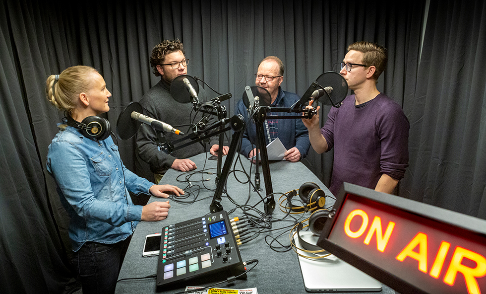 Titta så fin vår nya poddstudio blev!