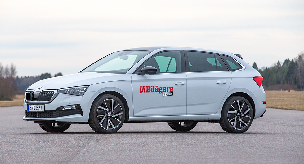 Testvärden: Kia XCeed, Skoda Scala, Toyota Corolla, Volkswagen Golf (2020)