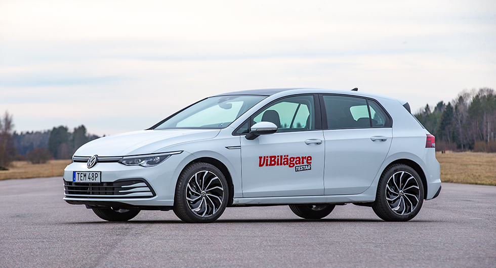 Testvärden: Kia XCeed, Skoda Scala, Toyota Corolla, Volkswagen Golf (2020)