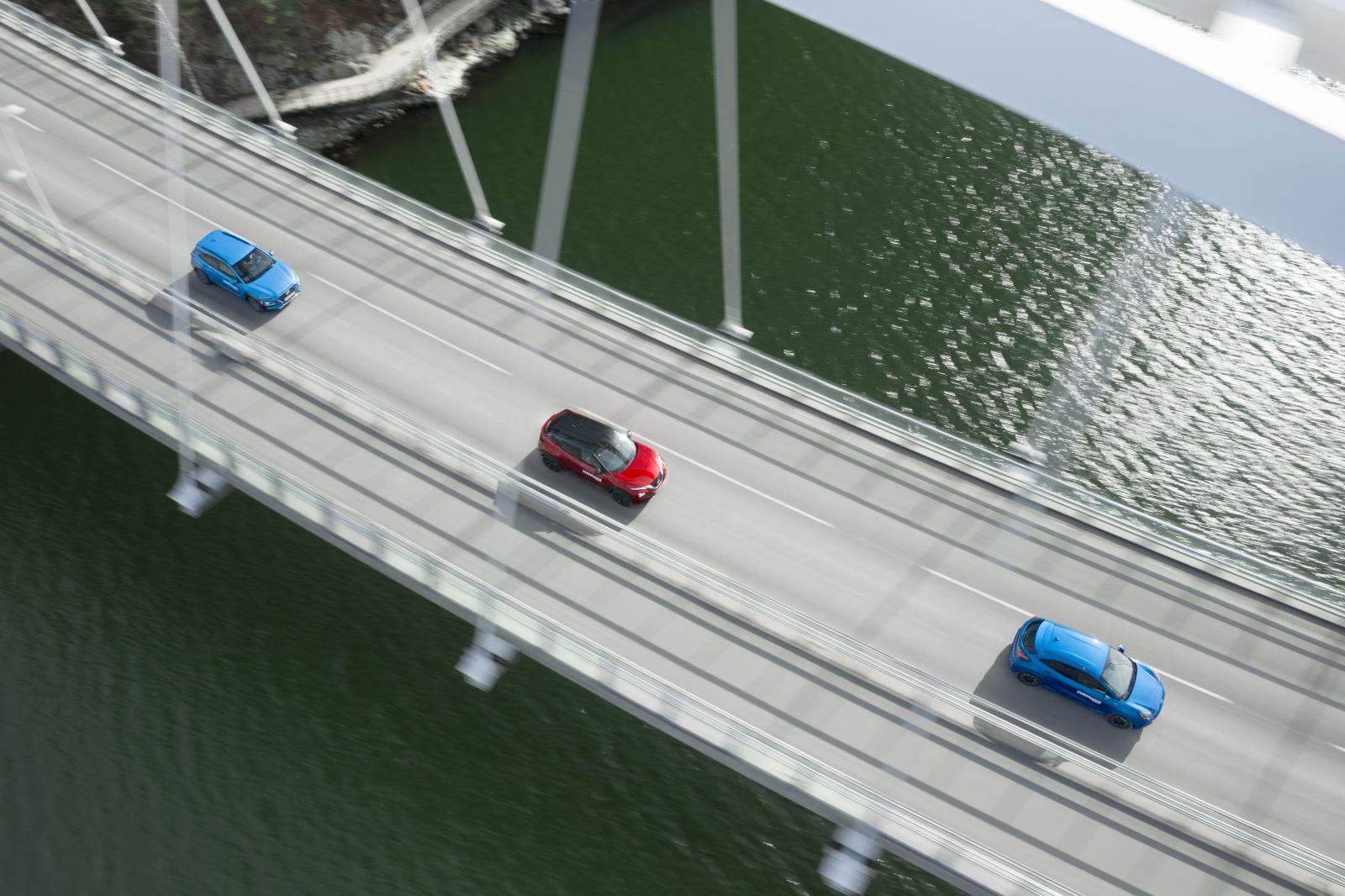 Test: Ford Puma, Hyundai Kona och Nissan Juke (2020)
