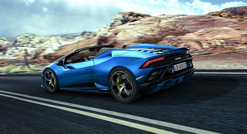 Lamborghini lanserar Huracán EVO RWD Spyder med förstärkt verklighet