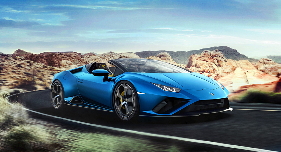 Lamborghini lanserar Huracán EVO RWD Spyder med förstärkt verklighet