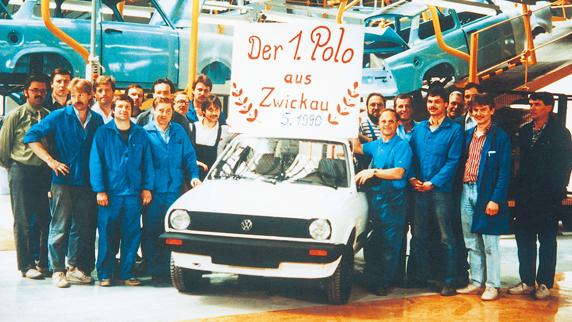 Den allra första byggda Polon i fabriken, 1990.