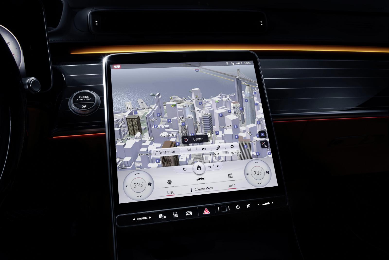 Djupdykning: Mercedes S-klass först ut med nya infotainmentsystemet