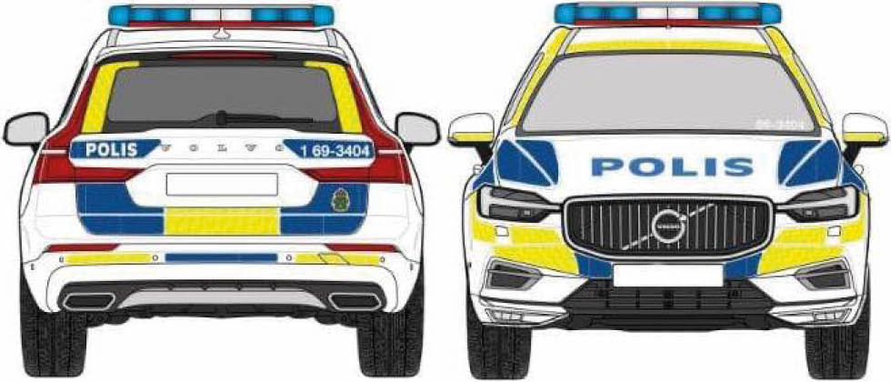 Se bilderna: Så ska polisens nya Volvo XC60 se ut