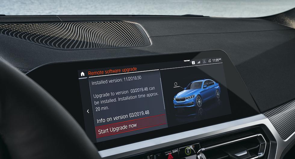 Nyare BMW-modeller kan uppdatera mjukvaran på distans.