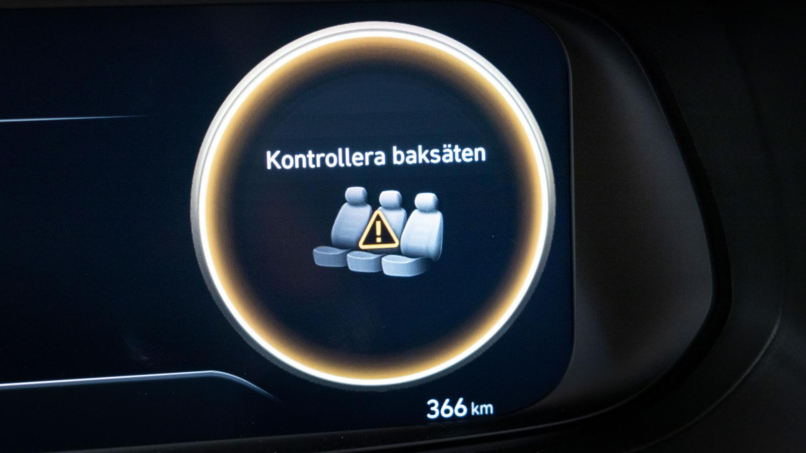 Du har väl inte glömt någon i Hyundais baksäte? Genomtänkt.